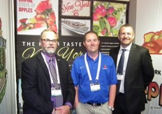 James Allen, CEO New York Apples with Iain Forbes from The Garden and another colleague.