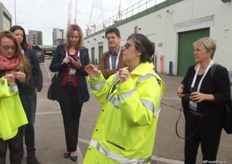 Helen Evans, Director of Business Development & Support at the market led the tour.