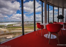 Coffee corner overlooking the A20 which leads to the Westland.