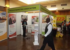 The PMA stand, staff on hand to give information to delegates.