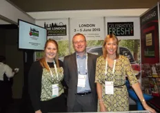 The team from The London Produce Show were present to give information on next year’s show in June 2015. Gill McShane, Tommy Leighton and Linda Bloomfield.