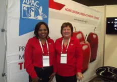 The lovely ladies on the APAC stand Zodwa Cibane and Betty van der Merwe.