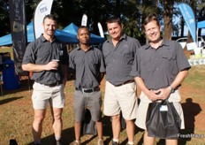 Carl Fourie, area manager of Santam insurance company in Tzaneen, with his colleagues MacDonald Makoro, Johan Taljaard and Viktor Styger.