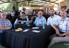 Flip Opperman, Francois Marais, Francois Roux, Johan vd Heever of the Laeveld Boerdery Trust and Gerhard Olivier, all from About IT.