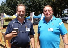 John Perold of the Sundays River Citrus Company in the Eastern Cape and Pieter Swanepoel of the Ellerton Trust, also Eastern Cape.