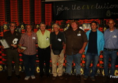 Graham Anderson (Anderson Nursery, Australia), Oren Wallach (Oren Nursery, Israel), Dr André Ernst of Allesbeste Boerdery, Dr Avner Silber of the Volcani Institute (Israel), Daniel Banai of Israel, Omer Winston (Winston Farm, Israel) and Danny Stern of Netafim.