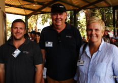 Aiden, Stephen and Marcelle Mackay of the eponymous Queensland banana, avocado and papaya farm in Australia.