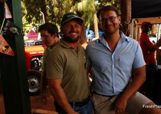 Combrink Venter and Jason Kinnear of P&A Saailinge, vegetable seedling nursery in Mooketsi.