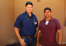 Fredri Kok of Patensie Citrus (Eastern Cape) and Johan van der Merwe of Nulandis.