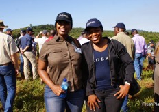 Veronica Ledwaba of Westfalia and Dikeledi Chokwe, avocado farmer at Dike Agri Solutions in Makaba, Limpopo.