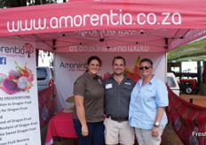 Nadia Last, department head of agricultural studies at Hoërskool Merensky, Donovan Lewis, Maluma symposium organiser and Sarie Espach of Amorentia Estate nursery.