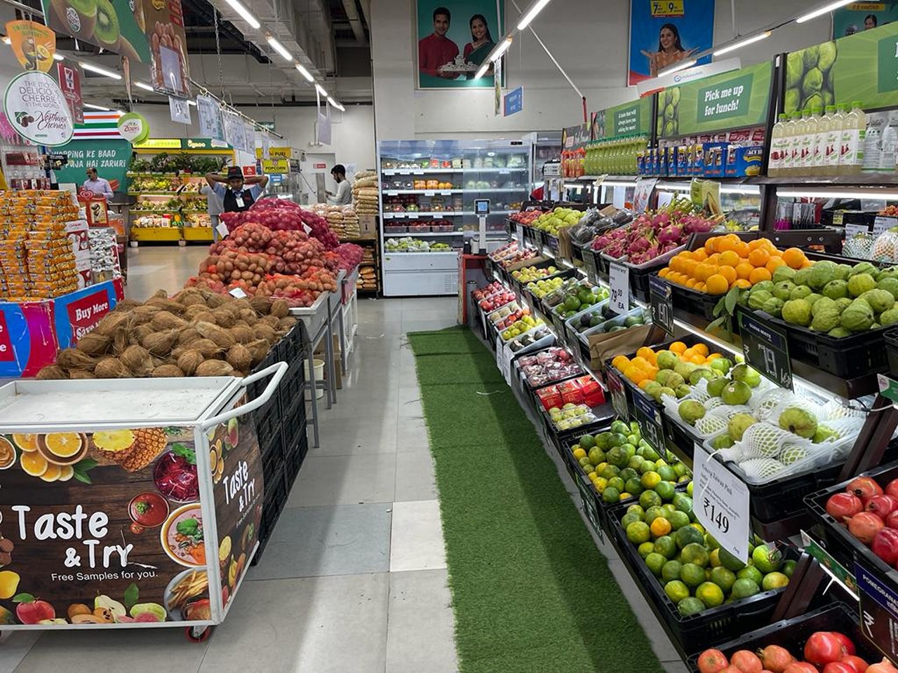 What kind of fruits and vegetables would the Indian retail sector